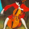 Woman Playing Violoncello Art diamond painting