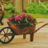 Wooden Wheelbarrow diamond painting