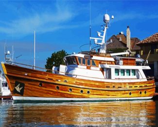 Wooden Trawler diamond painting