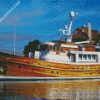 Wooden Trawler diamond painting