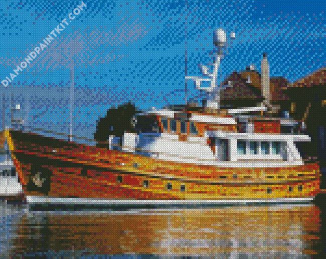 Wooden Trawler diamond painting