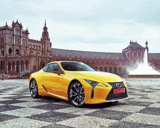 Yellow Lexus diamond painting