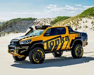 Yellow And Black Utes diamond painting