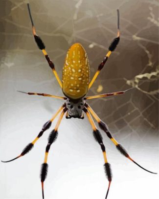 Yellow Spider diamond painting