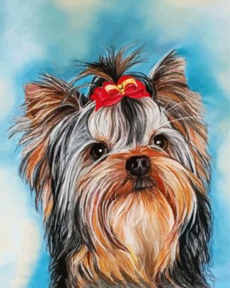 Yorkie Puppy Art diamond painting