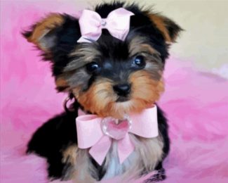 Yorkie Puppy diamond painting