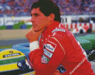 Ayrton Senna Racing Driver diamond painting