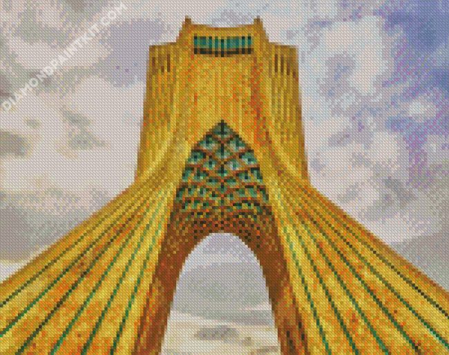 Azadi Tower Iran Tehran diamond painting