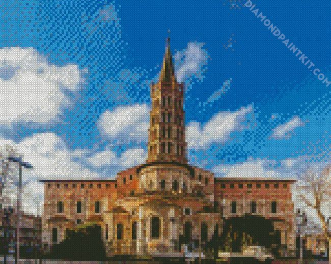 Basilique Saint Sernin De Toulouse France diamond painting