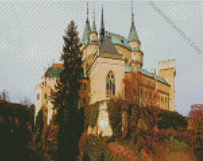 Castle Of Spirits Bojnice Castle Slovakia diamond painting