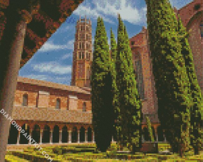 Couvent Des Jacobins Toulouse France diamond painting