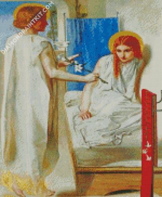 Ecce Ancilla Domini By Rossetti diamond painting