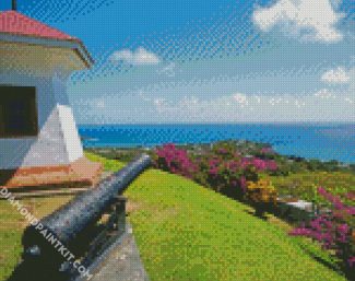 Fort King George Trinidad diamond painting