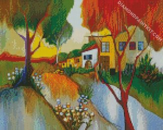 Itzchak Tarkay Autumn In The Country diamond painting