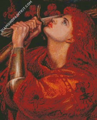 Joan of Arc Rossetti diamond painting