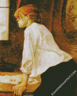 La Blanchisseuse By Tolouse Lautrec diamond painting