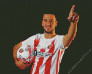 Leon Dajaku Sunderland AFC diamond painting