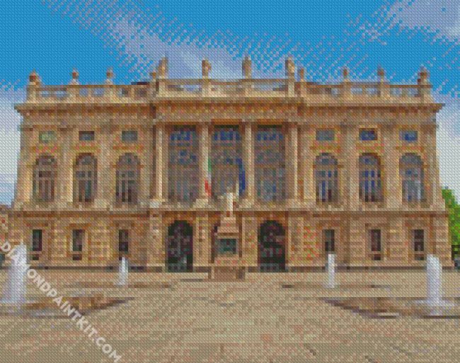 Madama Palace Turin Italy diamond painting