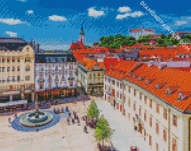 Main Square Old Town Hall diamond painting