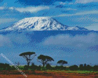 Mount Kilimanjaro Tanzania diamond painting