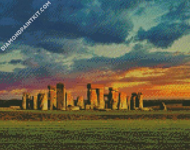 National Trust Stonehenge Landscape Salisbury diamond painting