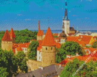 Patkuli Viewing Platform Tallinn diamond painting