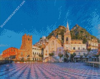 Piazza IX Aprille Taormina diamond painting