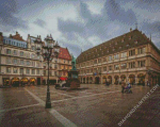 Place Gutenberg Strasbourg diamond painting