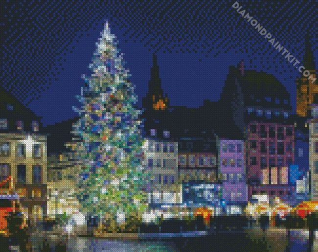 Place Kleber Strasbourg France diamond painting