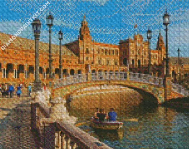 Plaza De Espana Seville diamond painting