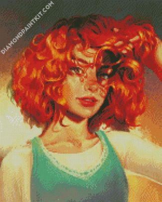 Redhead Girl diamond painting