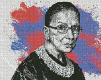 Ruth Bader diamond painting