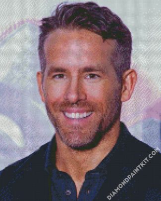 Ryan Reynolds diamond painting