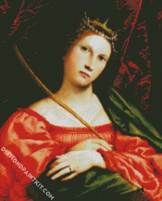 Saint Catherine By Rossetti diamond painting