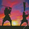 Samurais Silhouette diamond painting