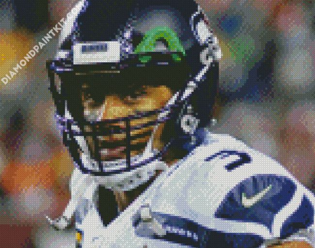 Seahawks Russell Wilson diamond painting