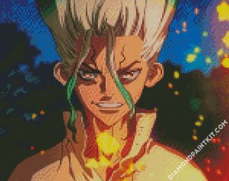 Senku Ishigami Dr Stone diamond painting