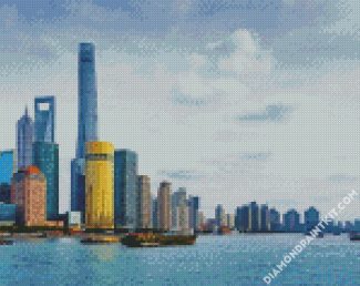 Shanghai Tower China diamond painting