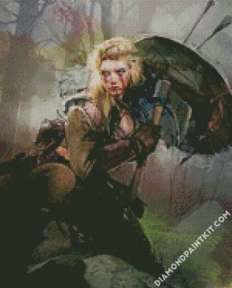 Shieldmaiden Warrior diamond painting