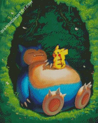 Snorlax Pokemon diamond painting