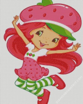 Strawberry Girl diamond painting