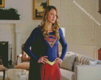 Supergirl diamond painting