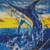 Swordfish Fighting diamond painting