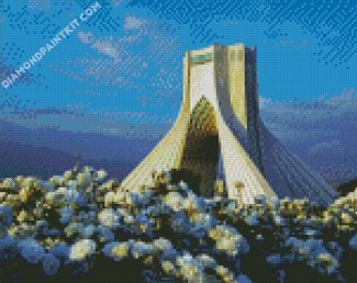 Tehran Azadi Tower diamond painting