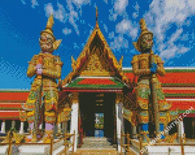 Temple Of The Emerald Buddha Thailand diamond painting