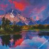 Teton Country Wyoming diamond painting