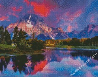 Teton Country Wyoming diamond painting