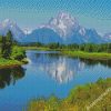 Teton Range Snake River Wyoming Grand National diamond painting