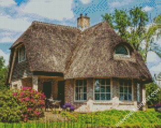 Thatched Cottage diamond painting