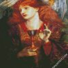 The Damsel Of The Sanct Grael Or Holy Grail By Rossetti diamond painting